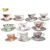 Image 1 : Group of Vintage Cups & Saucers Aynsley, Old Country Roses, Paragon Assorted Patterns