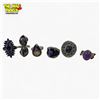 Image 1 : 6 New Faceted & Polished Amethyst Crystal Rings in Silver Settings (all stamped .925) * Total weight