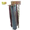 Image 1 : Vintage Tie Rack Set - Spinning Round Rack and Wooden Wall-Mounted Rack with Ties
