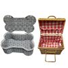 Image 2 : 2-Piece Picnic Baskets - Bone-Shaped & Standard Basket
