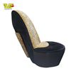 Image 1 : High-Heel Shoe Accent Chair with Black and Leopard-Print Fabric - 39in Tall
