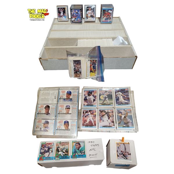 Group of Assorted Sports Trading Cards Collection