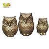 Image 1 : Set of 3 Vintage Metal Owl Figurines - Tallest One 5 12/2in Tall