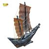 Image 2 : Vintage Chinese Carved Dragon Boat Ship Model Feng Shui Decor - 11in Tall