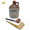 Image 1 : Vintage Mccormick Platte Valley Whiskey Jug with Two Tobacco Pipes Ceramic/clay