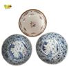 Image 1 : Vintage Chinese Porcelain Ling Long Rice Bowls Jingdezhen 1990s Blue White and Famille Rose
