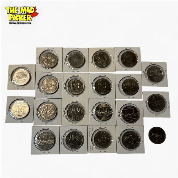 21pc Canadian Nickel Dollars Coins 1968-1984