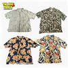 Image 1 : Lot of 4 Vintage Men's Hawaiian Shirts Size L/xl Jamaica Jaxx S&d Bahamas Pineapple Moon