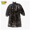 Image 1 : 1920s Style Black Faux Fur Crushed Plush Handmade Coat Size M