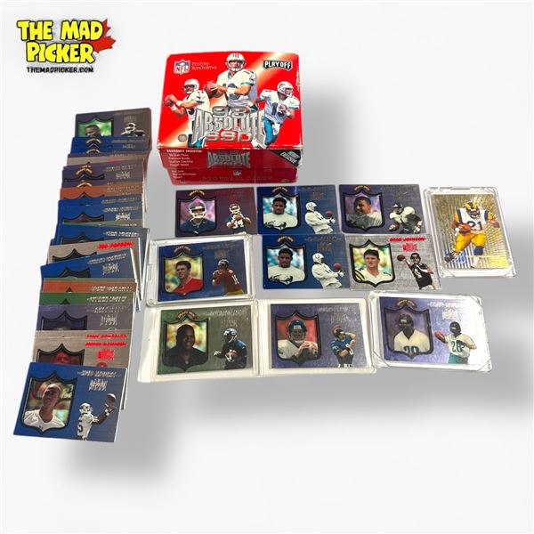 Assorted Football Trading Cards, Including a Box of 1991 Fleer Ultra Football Cards.