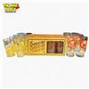 Image 1 : Libbey St. Clair Encore 8pc Glass Set, Jolly Miller 7pc Orange, Federal Glass 8pc Set