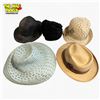 Image 1 : Collection of Assorted Women's Straw and Fabric Hats Including Fedoras and Sun Hats