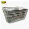 Image 1 : Vintage Beatty Rectangular Galvanized Washtub 23in X 11in X 17in