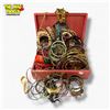 Image 1 : Jewelry Box Overflowing with Bracelets - Variety of styles and materials