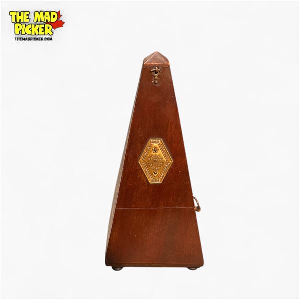 Antique Maelzel Wooden Metronome Made in France Early 20th Century