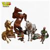 Image 1 : Collection of Assorted Figurines - Bronze Figurines, Brass Horse, Wooden
