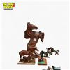 Image 3 : Collection of Assorted Figurines - Bronze Figurines, Brass Horse, Wooden