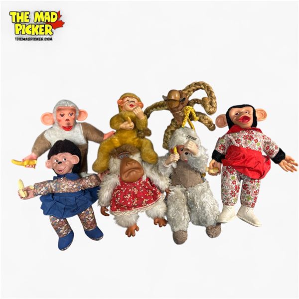 Basket Full of Assorted Vintage Toys