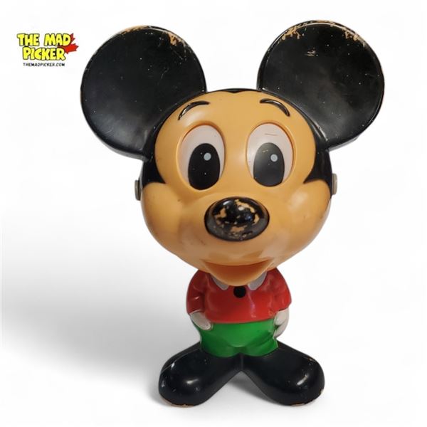 Vintage 1976 Mattel Mickey Mouse Chatter Chums Pull-String Talking Toy.  7in Tall