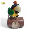 Image 1 : 1980s Vintage Xonex Talking Parrot Alarm Clock Plastic Animated
