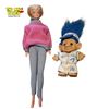 Image 4 : Assorted Vintage Dolls - Troll Dolls Including Russ Troll in Blue Baseball Uniform 1960s-1990s