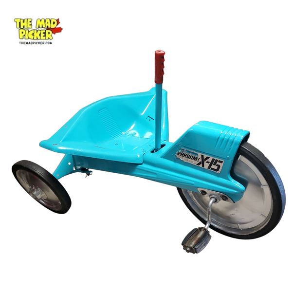 Mattel V-Rroom! X-15 Ride-on Steel Pedal Car Tricycle 1964 Aerospace Design