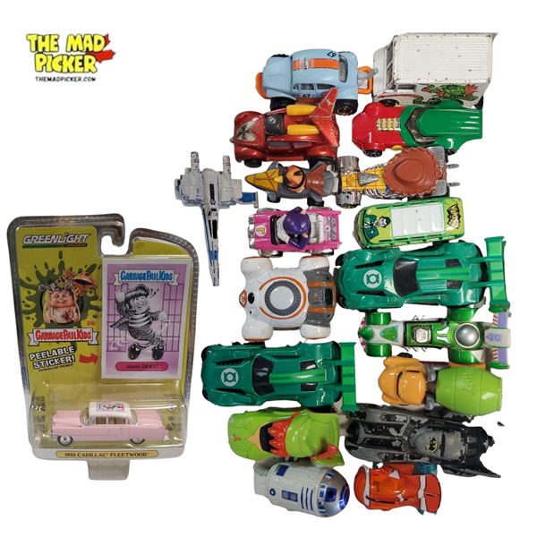 Large Assortment of Die-Cast Toys Star Wars, Marvel, DC, Disney, Toy Story, Garbage Pail Kids