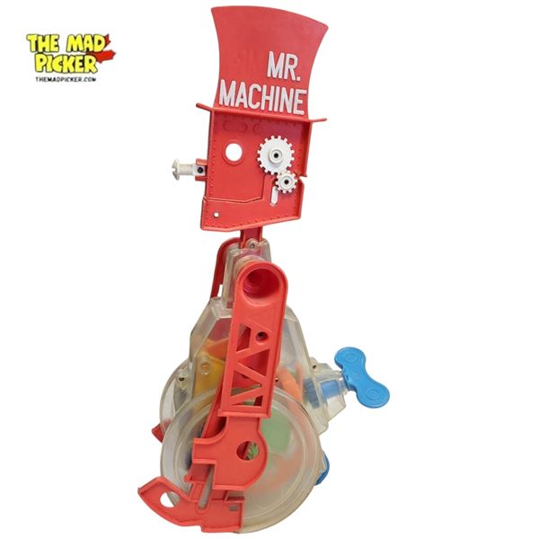 Vintage Mr. Machine Wind-up Robot Toy by Ideal Clear Plastic 1960