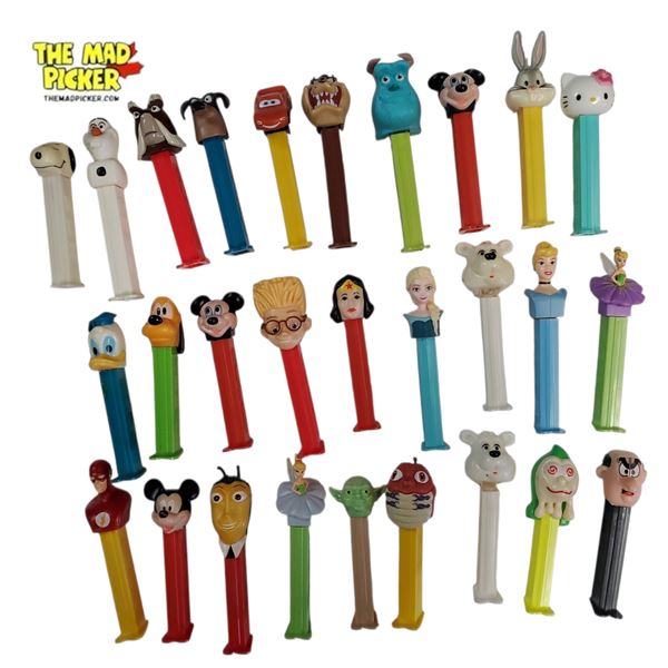 Pez Candy Dispensers Assorted Characters Multi-Era Plastic