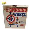 Image 1 : Vintage Remco Little Red Spinning Wheel Toy with Wool 1960s Children's Play Set