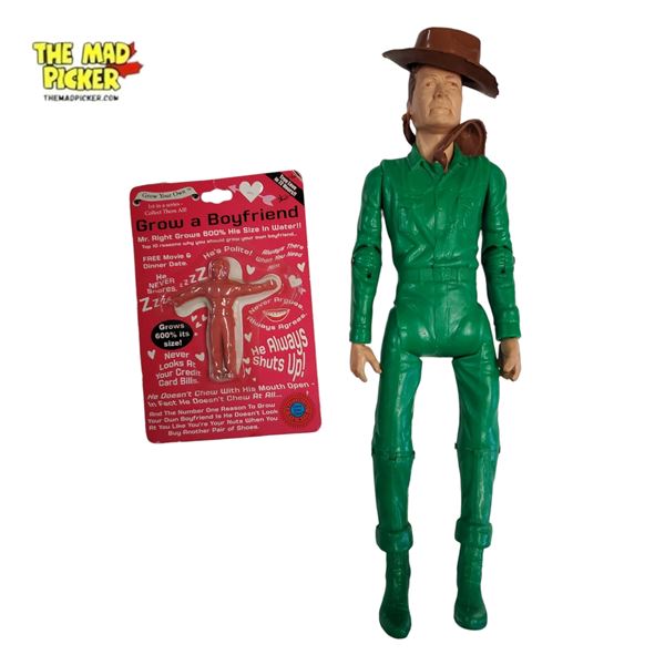Marx Best of the West Captain Maddox 12-Inch Action Figure 1960s & Grow a Boyfriend Toy