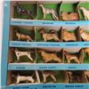 Image 2 : Marx 24 Plastic Thoroughbred Dog Figures Assorted Breeds 1950s-1960s