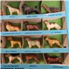 Image 3 : Marx 24 Plastic Thoroughbred Dog Figures Assorted Breeds 1950s-1960s