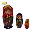 Image 2 : Traditional Russian Matryoshka Wooden Nesting Dolls Hand-Painted Folk Style