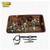 Image 1 : Collection of Watches & Watch Parts on Solid Wood Tray