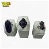 Image 3 : 6 New Polished Purple Charoite Rings in Silver Settings (all stamped .925) A few of the rings also h
