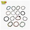 Image 1 : 15 New Natural Stone, Glass & Lava Bead Stretch Bracelets