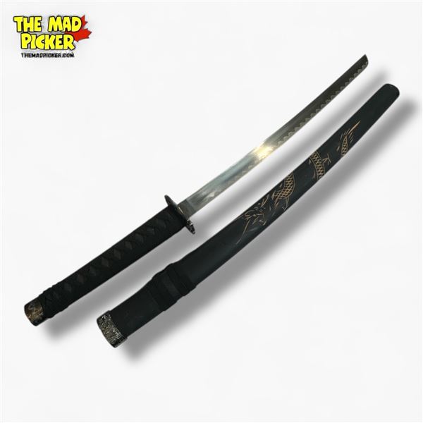 Wakizashi 32-Inch Medium Blade Movie Prop Katana Ninja Style Black