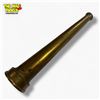 Image 1 : Vintage Brass Fireman's Hose Nozzle 12 Inch Long Industrial Hardware