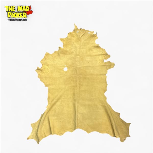 Tanned Buckskin Leather Hide 45 Inches Long Natural Finish