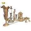 Image 1 : Collection of Brass Candle Stick Holders 11.5-Inch Tallest Various Designs
