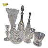 Image 1 : Assorted Leaded Crystal and Cut Glassware Including Mikasa Glasses, Decanters, Vase