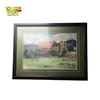 Image 1 : Original Farm Scene Watercolor by W. Balden Signed 29.5x23 Inch Framed Artwork