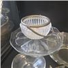 Image 3 : Assorted Vintage Clear Glass Dishes, Bowls, and Cake Plate Mid-20th Century