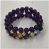 Image 4 : 11 New Natural Stone, Glass & Lava Bead Stretch Bracelets & 2 Necklaces