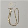 Image 1 : 18" Gold Plated Sterling Silver Italian Toggle Necklace - Total weight: 10.5 grams