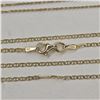 Image 4 : 2 New 29" Gold Plated Fine Italian .925 Silver Chains - Total weight: 5.3 grams