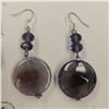 Image 5 : 10 New Pairs of Earrings in Silver Settings - Variety of Natural, Polished and Faceted Materials (ma