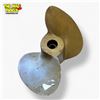Image 1 : Vintage Brass Two-blade Quick Silver Boat Propeller, 9in, 1920s