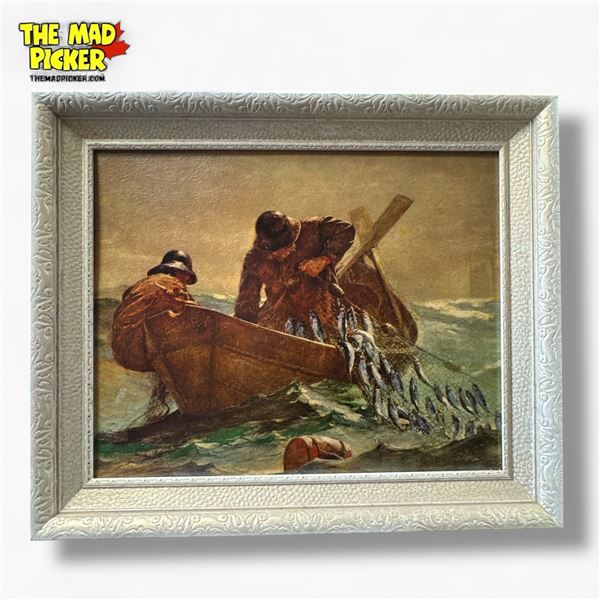 Herring Net by Winslow Homer Framed Print 24x20 Inch